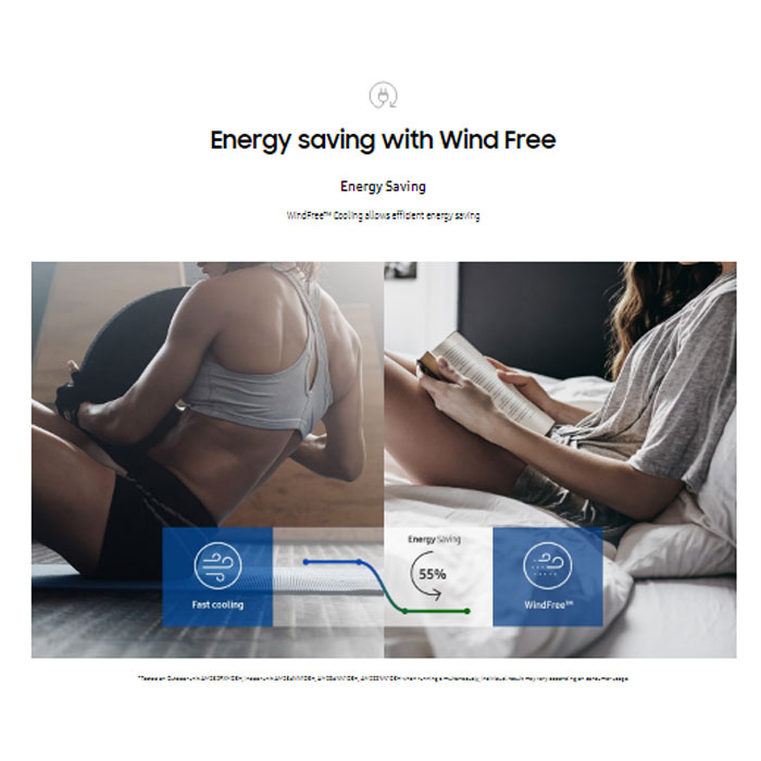 Samsung AC Cassette Inverter 1 Way Wind-Free 1 PK - AC026FE1DKF/EA | AC026 FE1DKF
